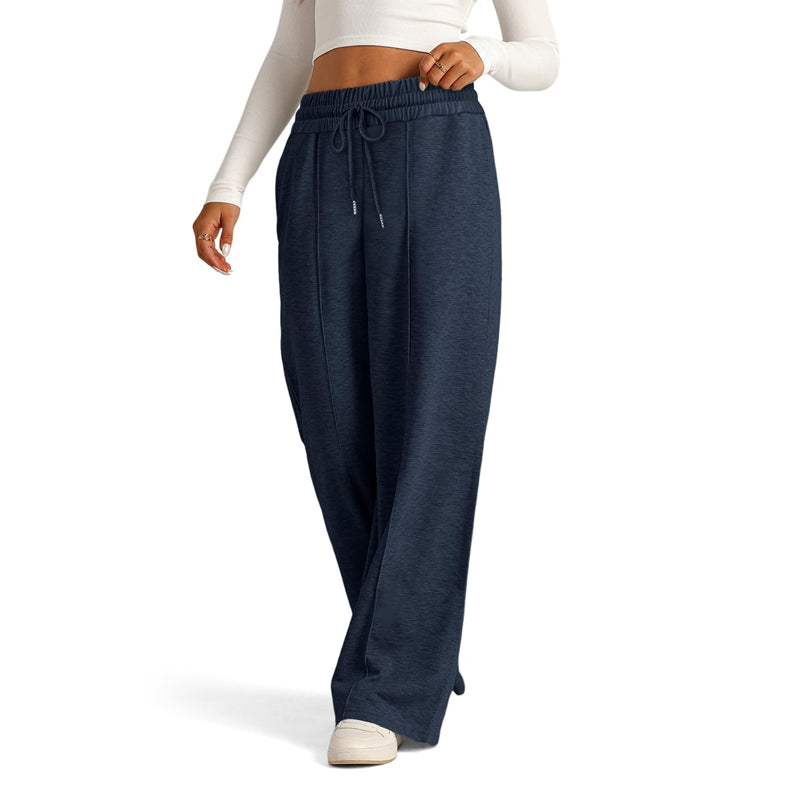 Pantaloni da donna ampi a gamba larga per il tempo libero
