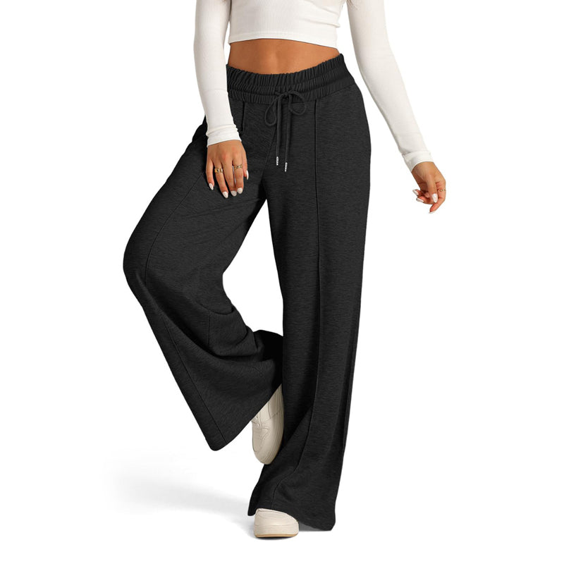 Pantaloni da donna ampi a gamba larga per il tempo libero