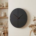 Orologio da parete rotondo minimalista con quadrante geometrico e display analogico