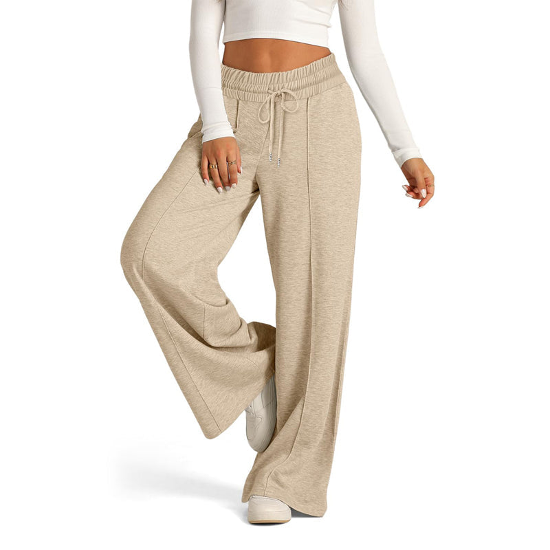 Pantaloni da donna ampi a gamba larga per il tempo libero
