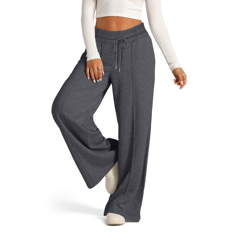 Pantaloni da donna ampi a gamba larga per il tempo libero