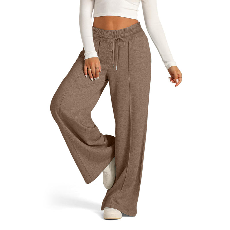 Pantaloni da donna ampi a gamba larga per il tempo libero
