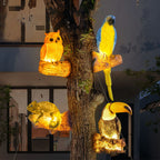 Solar-Tier-Gartenleuchte mit warmweißem LED-Leuchten