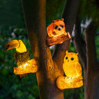 Solar-Tier-Gartenleuchte mit warmweißem LED-Leuchten