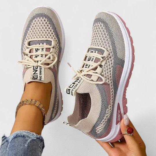 Åndbare snøresneakers til kvinder