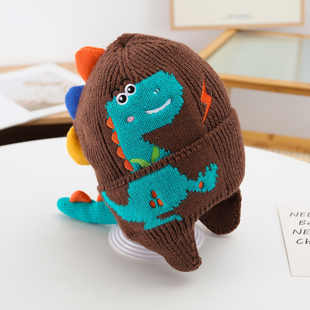 Kids Dinosaur Earflap Beanie