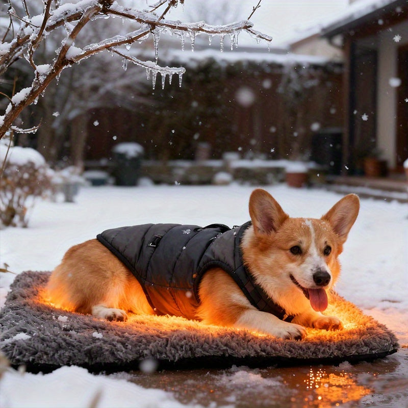 Self-Warming Plush Pet Mat