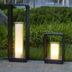 Moderne udendørs solar LED-pullertlampe til haven