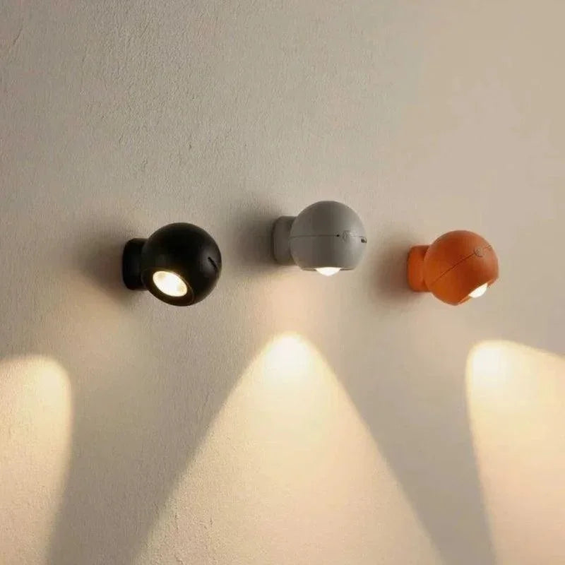 Wiederaufladbarer magnetischer Wandscheinwerfer mit 360°-Drehung und Timer