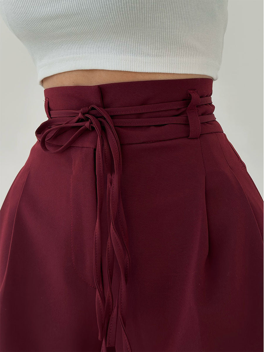 Women's High-Waisted Wide-Leg Trousers