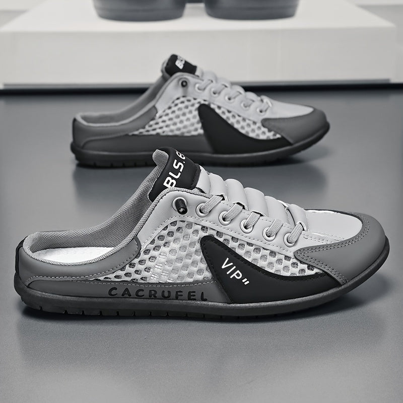 Zapatillas deportivas de malla sin cordones para hombre
