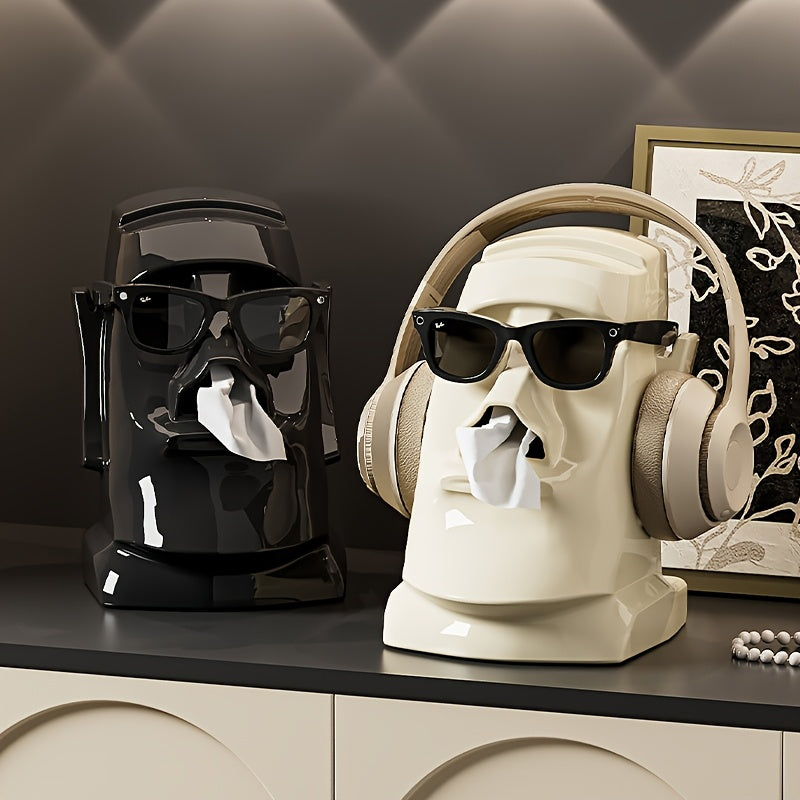 Face-Shaped Tissue Box Holder
