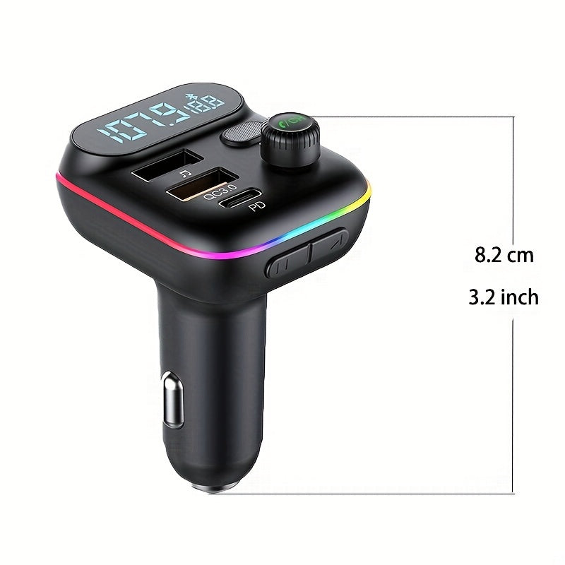 Transmiter FM Bluetooth z portami USB do ładowania