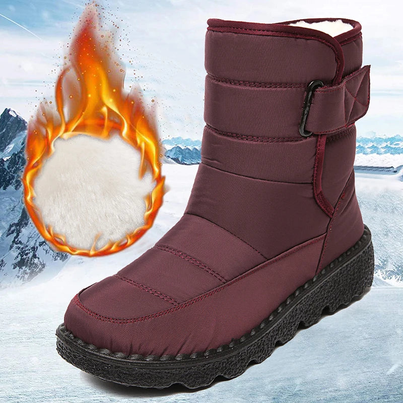 Stivaletti invernali imbottiti unisex alla caviglia