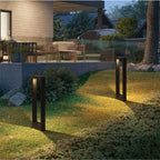 GardenGlow-tyylinen moderni LED-pollarivalaisin ulkokäyttöön