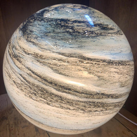 Glass Moon Globe Table Lamp
