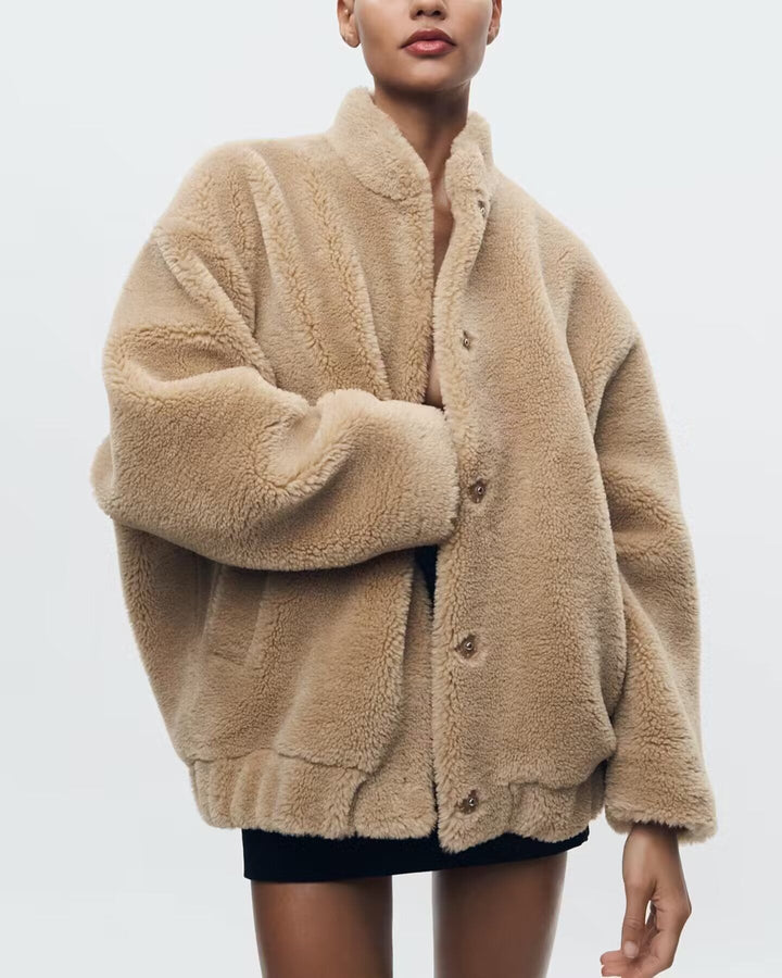 Women’s Oversized Teddy Jacket