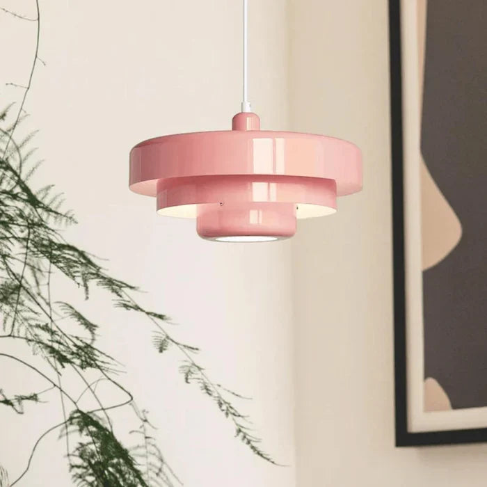 Lampada a sospensione LED moderna a strati per soffitto