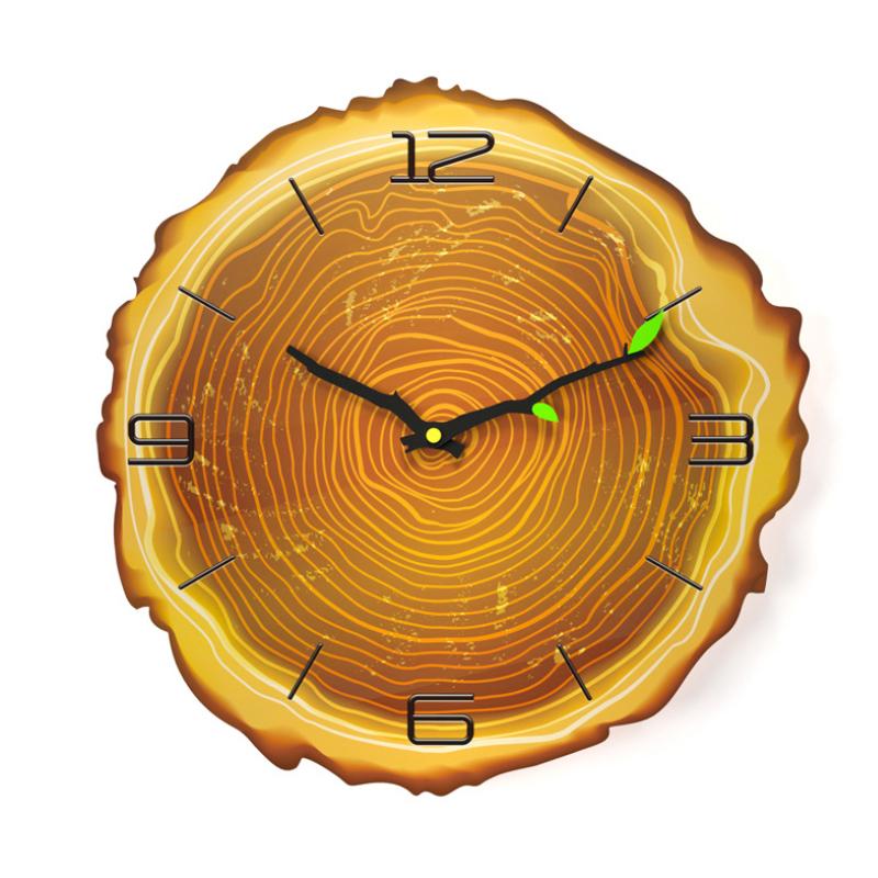 Wood Slice Wall Clock