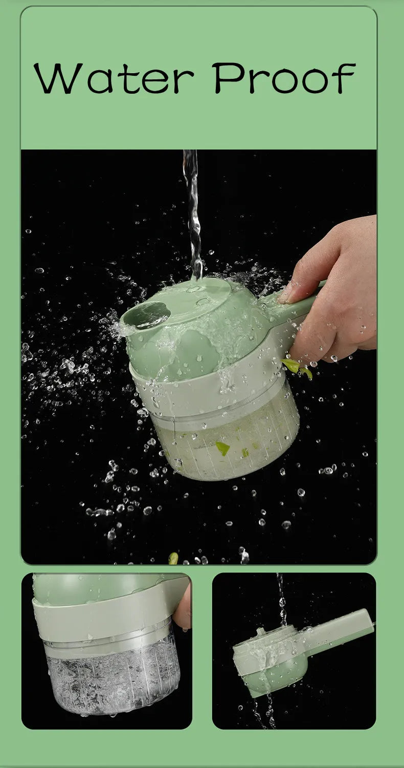 4-in-1 Cordless Electric Vegetable Chopper