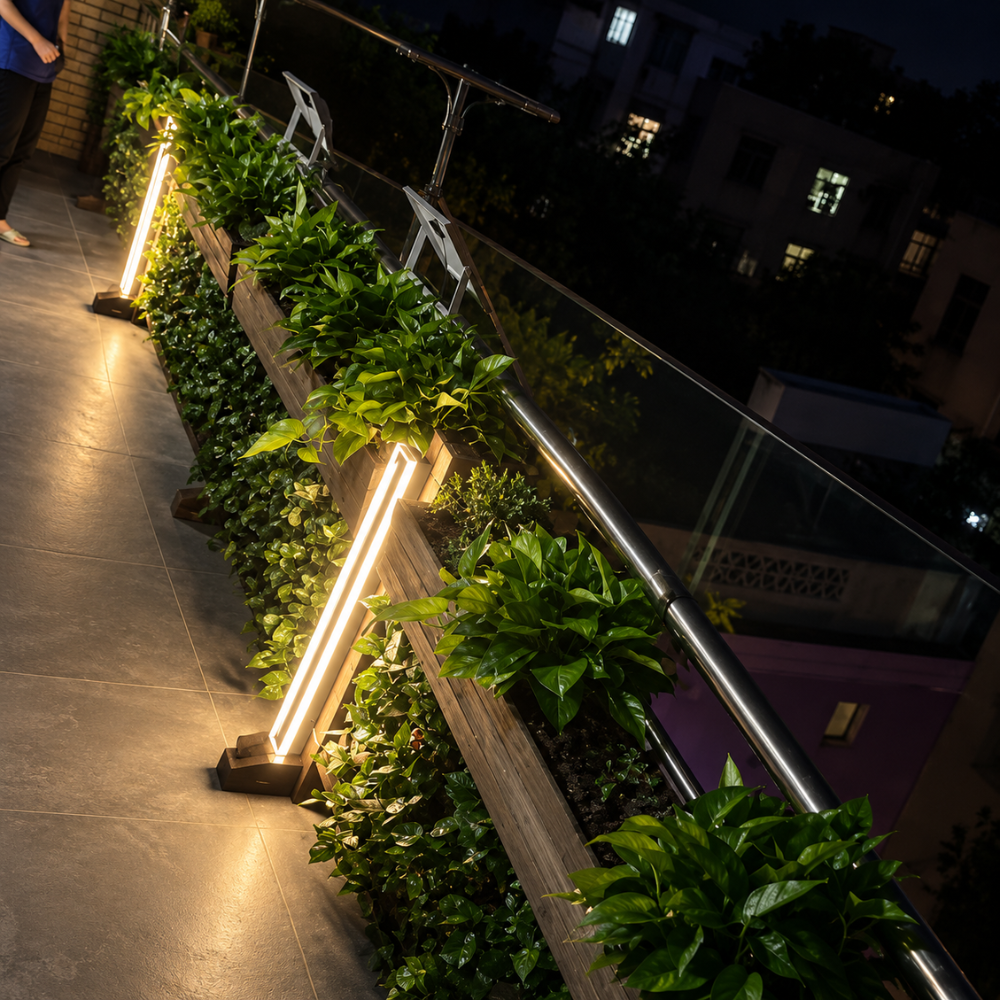 Lampada da parete lineare architettonica a LED con protezione dagli agenti atmosferici IP65