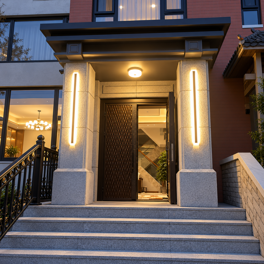 Lampada da parete lineare architettonica a LED con protezione dagli agenti atmosferici IP65