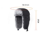 Faux Fur-Lined Winter Trapper Hat