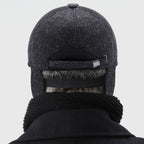 Textured Curved-Brim Baseball Cap
