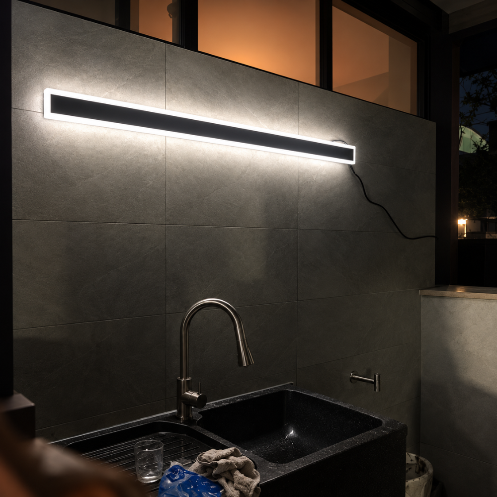 Lampada da parete lineare architettonica a LED con protezione dagli agenti atmosferici IP65