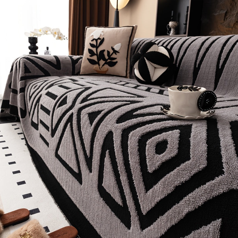 Geometric Pattern Sofa Cover