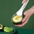 Cortador y cuchara para aguacate