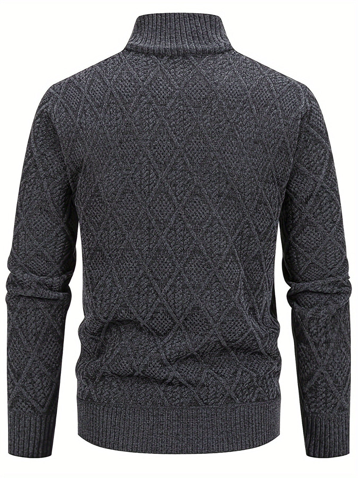 Men’s Geometric Zip-Up Cardigan