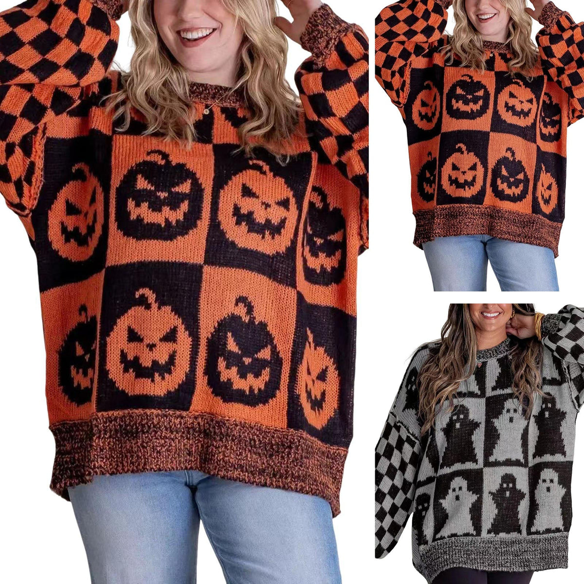 Women’s Halloween Pumpkin Sweater