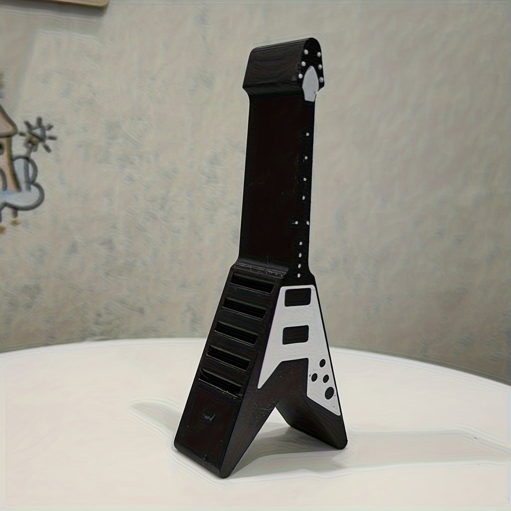 Soporte para púas con forma de guitarra