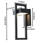 Geometrinen LED-ulkoseinävalaisin