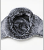 Faux Fur-Lined Winter Trapper Hat