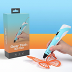 Lápiz de impresión 3D Geartech con velocidad ajustable y juego de filamento de colores de 50 m