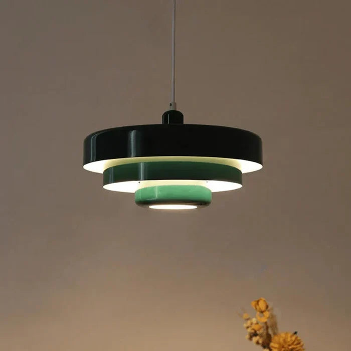 Lampada a sospensione LED moderna a strati per soffitto