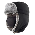 Faux Fur-Lined Winter Trapper Hat