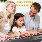 Removable Piano Keyboard Note Labels for 88-Key Pianos