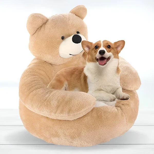 Plush Animal-Shaped Pet Bed