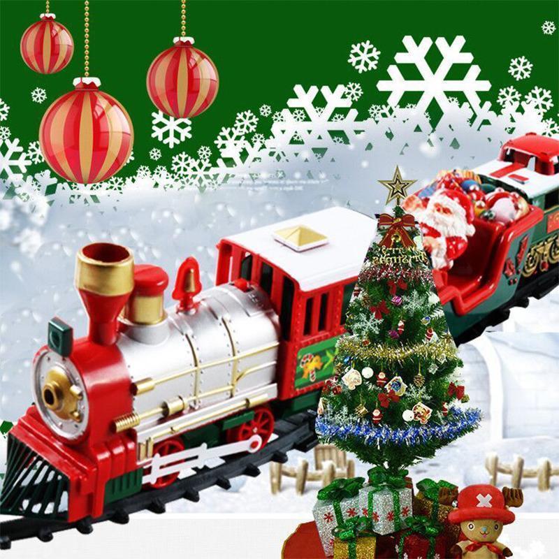 Set di trenino giocattolo per albero di Natale FestiveRail