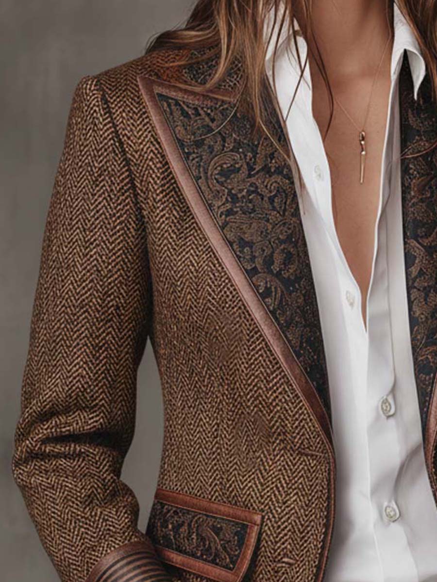 Blazer de mujer entallado con solapas de muesca
