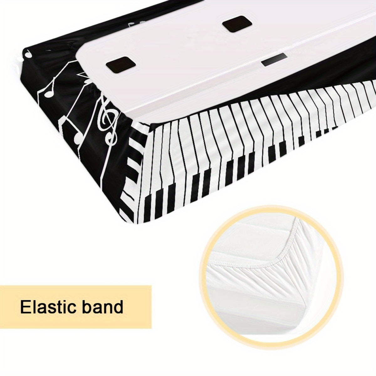 Staubschutzhaube für Piano-Tastatur