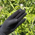 Guantes suaves al tacto con puños de lazo de pelo sintético