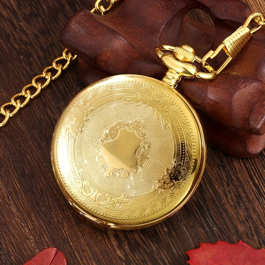 Reloj de bolsillo vintage con números romanos