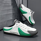 Zapatillas deportivas de malla sin cordones para hombre
