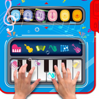 Tappeto musicale 2-in-1 con pianoforte e batteria