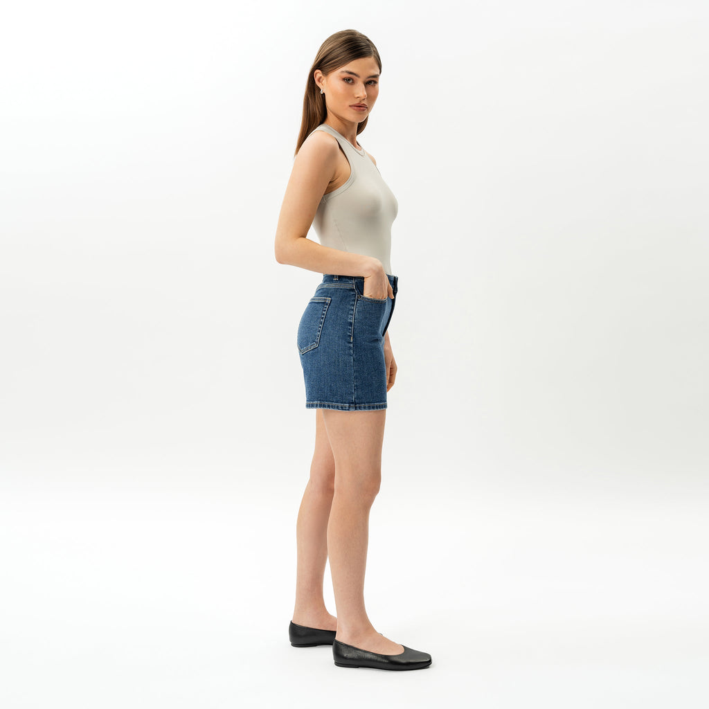 Stretch-Jeansshorts für Damen