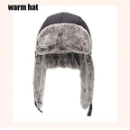 Faux Fur-Lined Winter Trapper Hat